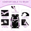 Kids Backpack for Girls School Bags for Middle School Students Book Bag for Elementary Primary Kawaii Ita Backpack, Black and Purple by TinyTreasures Baby Boutique