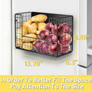 2 Set Magnetic Shelf for Fridge, Fruit Potato & Onion Storage Bins, Pantry Organizers & Storage, Large Container Magnetic Basket for Refrigerator, Kitchen Counter, Cabinet, Magnetic Fridge Organizer by CozyNest Decor