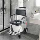 Pitts Foldable Elderly Shower Commode Wheelchair