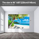 Beach Wall murals Peel and Stick Wallpaper for Bedroom Living Room - 58"x86" by CozyNest Decor