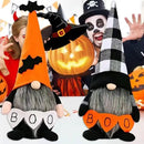 Halloween Gnomes Plush Decor, Witch Scandinavian Tomte Nisse Gnome Swedish Table Decorations, Handmade Plush Elf Dwarf for Home Stuffed Gnomes Gifts for Women, Black by CozyNest Decor
