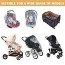 Baby Stroller Mosquito Net (2 Pack) - Durable Mesh Protection for Bassinets, Cradles, Playards, Pack N Plays & Portable Mini Cribs | Breathable Universal Fit Insect Barrier (Black + Daisy) by TinyTreasures Baby Boutique