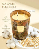 M&SENSE Roasted Coffee Scented Candle, 3 Wick Soy Natural Wax Candles, 35oz 150H Long Lasting, Stress Relief Home Fragrance Housewarming Gifts by CozyNest Decor