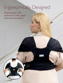 Momcozy Baby Carrier AirMesh - The Perfect Summer Water Sling for Newborns to Toddler 8-35 lbs - Cooling, Breathable and Lightweight Baby Wrap, Nice for Summer, Pool, Beach, Swimming, Black by TinyTreasures Baby Boutique