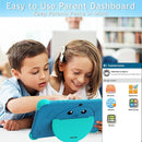 YINOCHE Kids Tablet 10 inch Tablet for Kids 5G WiFi Toddler Tablets with Case Parental Control Dual Camera 32GB Kids Tablets Educational App Preloaded Support YouTube Neflix (Blue) by TinyTreasures Baby Boutique
