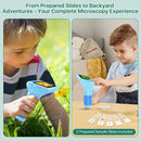 Digital Handheld Microscope for Kids: 3.0" Large HD Screen 1000X Portable Mini Microscopes with Camera Video Recording Slides Kit Science Educational Boys Girls Toy Gifts by TinyTreasures Baby Boutique