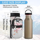 25/32/40/64oz Water Bottle Bag Holder Carrier-Insulated Crossbody Sling Case Sleeve with Strap & Pockets for Men Women Gym Cycling Travel Walking Hiking Camping by TinyTreasures Baby Boutique