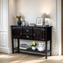 Solid Wood Farmhouse Console Table,Sofa Table with Storage Drawers and Shelves,Entryway Table for Entry Hallway Foyer Sofa Side Table,Fully Assembled(48" Espresso) by CozyNest Decor