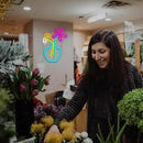 Flower Vase Neon Sign,Dimmable Neon Lights,Neon Flowers Sign for Wall Decor,Anime Flower Shape USB Connectivity Light Up Neon for Kids Room Girls Room Bar Birthday Party by GreenHaven Gardens