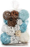 ANDALUCA Decorative Vase Filler Bag with Orbs, Balls (Aqua Blue) by CozyNest Decor