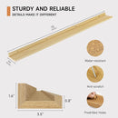 Floating Picture Ledge Shelves for Wall Set of 2, 72 Inches Picture Ledge Shelf with Long Large Nursery Book Shelf for Toys Storage Kids Bookshelf Wall Mounted Living Room Bedroom Decor Frames, Oak by TinyTreasures Baby Boutique