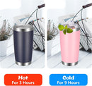 VEGOND 20oz Tumbler with Lid and Straw Stainless Steel Tumbler Cup Bulk Vacuum Insulated Double Wall Travel Coffee Mug Powder Coated Coffee Cup(Pink 6 Pack by TinyTreasures Baby Boutique