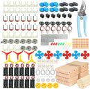EUDAX 465PCS DC Motor Kit STEM Mini Electric Motor Kit for DIY Science Projects, LED Light Vanes Propeller, AA Battery Holder, Plastic Gears, Electrical Engineering Kit for Education Projects by TinyTreasures Baby Boutique