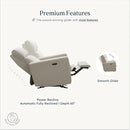 Nurture& The Glider – Premium Power Recliner Nursery Chair with Stationary Headrest | Designed for Comfort and Simplicity | Built-in USB Charger by TinyTreasures Baby Boutique
