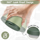 12oz Insulated Vacuum Food Jar with Buckle Lid Wide Mouth Soup Thermo for Hot Food Kids Leakproof Stainless Steel Lunch Container- Green- 1Pack by TinyTreasures Baby Boutique