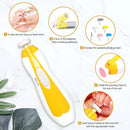 Baby Nail Trimmer Electric, 6 in 1 Baby Nail File Clippers Infant Grooming Kit Manicure Set for Toddler or Adults, Yellow by TinyTreasures Baby Boutique