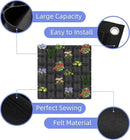 36 Pockets Hanging Planter Bags, Hanging Vertical Wall Mounted Plant Planting Grow Bags, Herb Garden Planter Outdoor Indoor Growing Bag, Gardening Vertical Greening Flower Container(1m×1m, Black) by CozyNest Decor