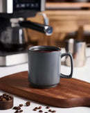 famiware Coffee Mugs Set of 6, Nebula 14oz Coffee Mugs, Ceramic Cup Set with Handle for Latte, Tea, Milk, Cappuccino, Cocoa, Charcoal by CozyNest Decor