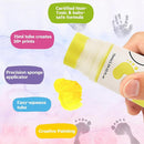 75ml Yellow Baby Hand and Footprint Ink Kit, Baby Handprint Footprint Paint for Newborn Keepsake, Dog Cat Paw Print Kit, Washable, Non Toxic Acid-Free, Safe Gentle for Ideal New Mom Gifts by TinyTreasures Baby Boutique