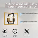 ANKYLHUA Small Black Gold Chandelier,6-Lights Ceiling Light Fixture E12,Adjustable Hight Pendant Lights Kitchen Island,Chandeliers for Dining Room Bedroom,Entryway,Foyer by CozyNest Decor