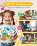 TECJOE 3 Pack Paint With Water Coloring Books for Toddlers, Watercolor Paint Set with 6 Brushes, Painting Activity for Kids Ages 4 5 6 7 8, Christmas Gift arts & Crafts Toy, Princess, Dinosaur & Sea by TinyTreasures Baby Boutique