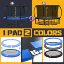 Trampoline Pad Replacement Trampoline Mat Replacement Padding Safety Pad Spring Cover Round Spring Cover with No Holes 10 Ft 12 ft 13 ft 14 ft 15 ft Black Blue Pink Green by TinyTreasures Baby Boutique