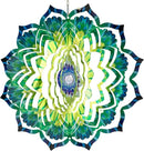 VP Home Emerald Mandala Kinetic Wind Spinner for Yard and Garden Wind Spinner Outdoor Metal Large Hanging Mandala Decor 3D Garden Art Wind Sculpture Spinners Kinetic Art Yard Decor Lawn Ornament by GreenHaven Gardens