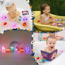 Halloween Light Up Bath Toys for Toddlers Kids, No Hole Bath Toys with Halloween Bath Book, LED Light Bath Time Water Toys for Bath Tubs Bathroom, Halloween Toys & Gift for Toddlers Kids Baby Shower by TinyTreasures Baby Boutique