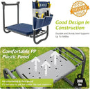 ikkle Garden Kneeler and Seat Gardening Stool Kneeler Folding Gardening Bench with Thicker Detachable Kneeling Pad and Tool Store Pouches (Blue) by GreenHaven Gardens