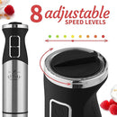 Zulay Immersion Blender Handheld - Durable Stick Blender With Ultra-Sharp Stainless Steel Blades For Effortless Blending (Immersion Blender Set (No Cup), Matte Black) by TinyTreasures Baby Boutique