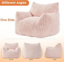 Giant Bean Bag Chairs for Adults with Filling Plush Fluffy Bean Bag Chairs for Teens with Armrests Comfy BeanBag Lazy Couch Sofa Chair for Bedroom Living Room Reading by CozyNest Decor