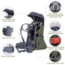 WIPHA Baby Backpack Carrier, Comfort Toddler Carrier Hiking Backpack with Canopy, Adjustable Lightweight Child Carrier by TinyTreasures Baby Boutique