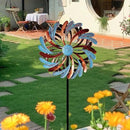 Viveta Wind Spinner for Yard and Garden, Metal Windmill Spinning Kinetic Wind Spinners for Outside Yard Patio Lawn Decor 13”D*57.5“H by CozyNest Decor