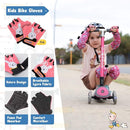 Soft-Style Kids Knee and Elbow Pads with Bike Gloves, Flexible Impact-Resistant Gear for Ages 2-11, Designed for Balance Bikes, Roller-Skating, and Skateboarding by TinyTreasures Baby Boutique