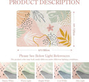 Lahome Pink Carpet for Living Room - 4x6 Area Rug for Bedroom Washable Non-Slip Boho Rug Throw Cute Soft Nursery Kids Rug, Abstract Botanical Print Indoor Rugs for Kitchen Entryway Laundry Dining Room by TinyTreasures Baby Boutique