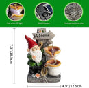 mopha Garden Gnomes Statues Outdoor Decor with Flowing Water Solar Lights Resin Figurines Outside Decoration for Patio Yard Lawn Porch Ornaments Clearance Gardening Gift by GreenHaven Gardens
