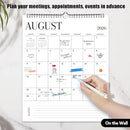 Wall Calendar 2026-2027, 18 Month Calendar from January 2026 to June 2027 14.5" x 11.8" Large Desk Calendar with Twin-Wire Binding for Home Office Planning Personal Organisers, Blank Style by TinyTreasures Baby Boutique