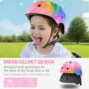 Adjustable Color Gradient Skateboard Helmet for 3-5-8-14+Ages【Toddler Kids Youth Adult】 Girls Boys Woman.Bike Helmet for Multi-Sports Cycling Bicycle Scooter Inline Roller Skate Rollerblading by TinyTreasures Baby Boutique