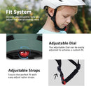 Kids Bike Helmet, Youth Toddler Boys Girls Helmets, 2 Size Adjustable for Ages 2-3-5-8-14 Years, Child Helmet with Visor and LED Light, Lightweight Multi-Sport Bicycle Scooter Cycling Helmets by TinyTreasures Baby Boutique