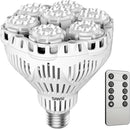 SANSI Dimmable Grow Light Bulb Full Spectrum, High PPFD 40W (600 Watt Equiv) with Remote, Auto On Off Timing 4 8 12 Hrs, Energy Saving Plant Light Bulb with E26 Base for Indoor Plants by GreenHaven Gardens