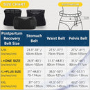 3 in 1 Postpartum Belly Band - Postpartum Belly Support Recovery Wrap, After Birth Brace, Slimming Girdles, Body Shaper Waist Shapewear, Post Surgery Pregnancy Belly Support Band (XXL, Black) by TinyTreasures Baby Boutique