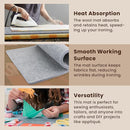 Somime 17x25" Wool Pressing Mat, 100% New Zealand Wool Ironing Mat, Felted Wool Ironing Board for Sewing, Quilting, DIY Crafts, and Embroidery by CozyNest Decor