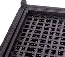 Outdoor 70 Gallon Wicker Storage Box with Waterproof Liner, Patio PE Rattan Storage Container for Outside, Deck Box with Hinged Lid for Cushions, Pillows, Towels, Horizontal Bin, Black by GreenHaven Gardens
