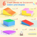 Lischwert Foam Climbing Blocks for Toddlers, Baby Climbing Blocks Soft Play Climbing for Toddlers with Foldable Block and Tunnel Indoor Climbing Toys for Toddler 1-3, 6 Pieces by TinyTreasures Baby Boutique