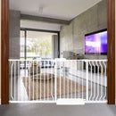 HOOEN Extra Wide Baby Gates 67-71.5 Inch Child Safety Gates for Stairs Doorways Hallway Indoor Pressure Mounted Walk Through Gate for Kids or Pets by TinyTreasures Baby Boutique