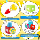 Magnetic Foam Blocks for 3 4 5 6 7 8 Toddler 18PCS Magnetic Building Blocks Sensory Toys Soft & Comfortable Travel Bath for Boys Girls by TinyTreasures Baby Boutique