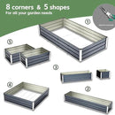 Galvanized Raised Garden Bed 7.5x4x1.3ft, 5 in 1 Durable Variable Planter Boxes Outdoor, Rust-Proof Metal Elevated Raised Beds for Gardening for Vegetables, Fruits, Flowers & Herbs by GreenHaven Gardens