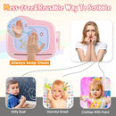 Smasiagon Magnetic Drawing Board for Kids, Toddler Toys for 1-2 Year Old Girl, Portable Doodle Board Pad Learning and Educational Toys for Ages 1 2 3 Year Old Baby Girl Birthday Gift（Pink） by TinyTreasures Baby Boutique