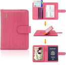 Melsbrinna Rfid Passport Holder for Travel women/Men, Cute Passport Wallet Rfid Blocking Card Slots, Rfid Passport Cover/CaseTravel Wallet, Passport Book Holder (1, Pink1) by TinyTreasures Baby Boutique