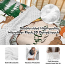 Personalized Nursery Crib Bedding Set: Custom Name 5 Piece Baby Crib Sets with Animal Theme - Toddler Double Layer Blanket Set, Comfortable Crib Bed Sheets for Baby Grils by TinyTreasures Baby Boutique
